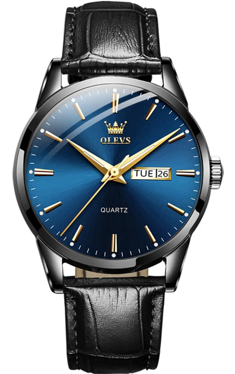 Marseille Classic Quartz – Herren Lederarmbanduhr