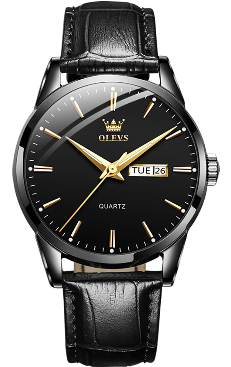 Marseille Classic Quartz – Herren Lederarmbanduhr