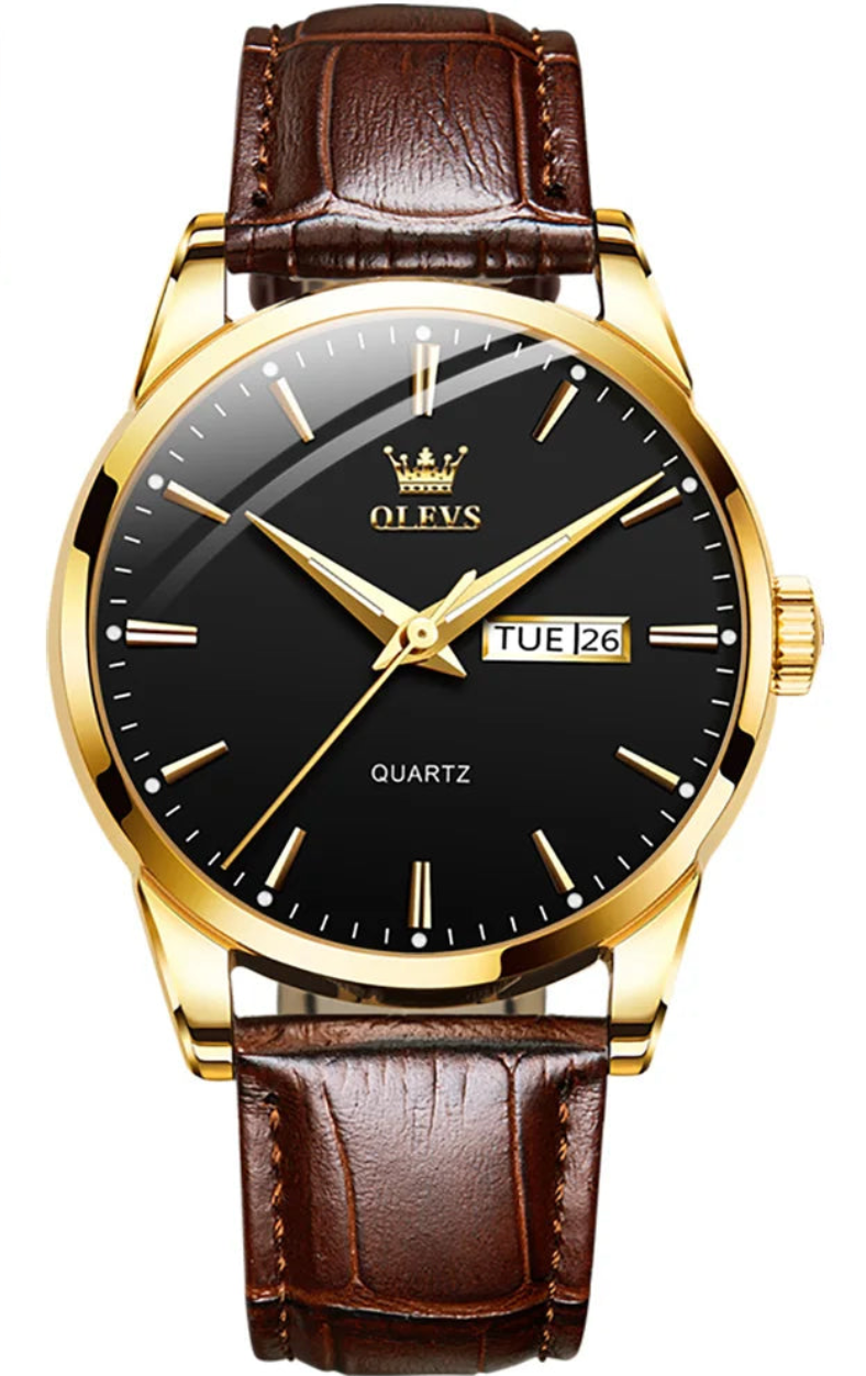 Marseille Classic Quartz – Herren Lederarmbanduhr