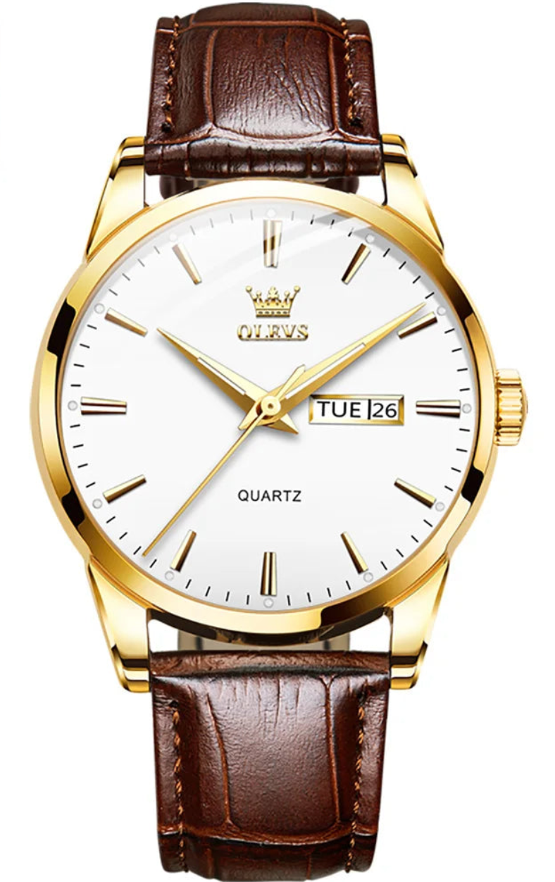 Marseille Classic Quartz – Herren Lederarmbanduhr