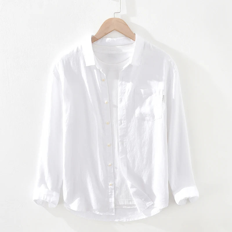Capri Pure Linen Shirt – Herren Leinenhemd