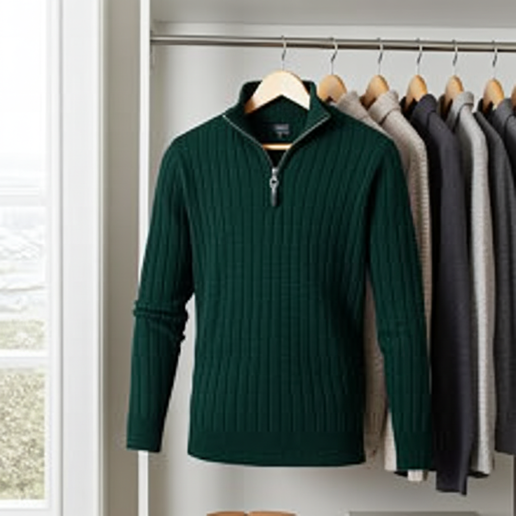 Innsbruck Wool Half-Zip – Herren Winterpullover