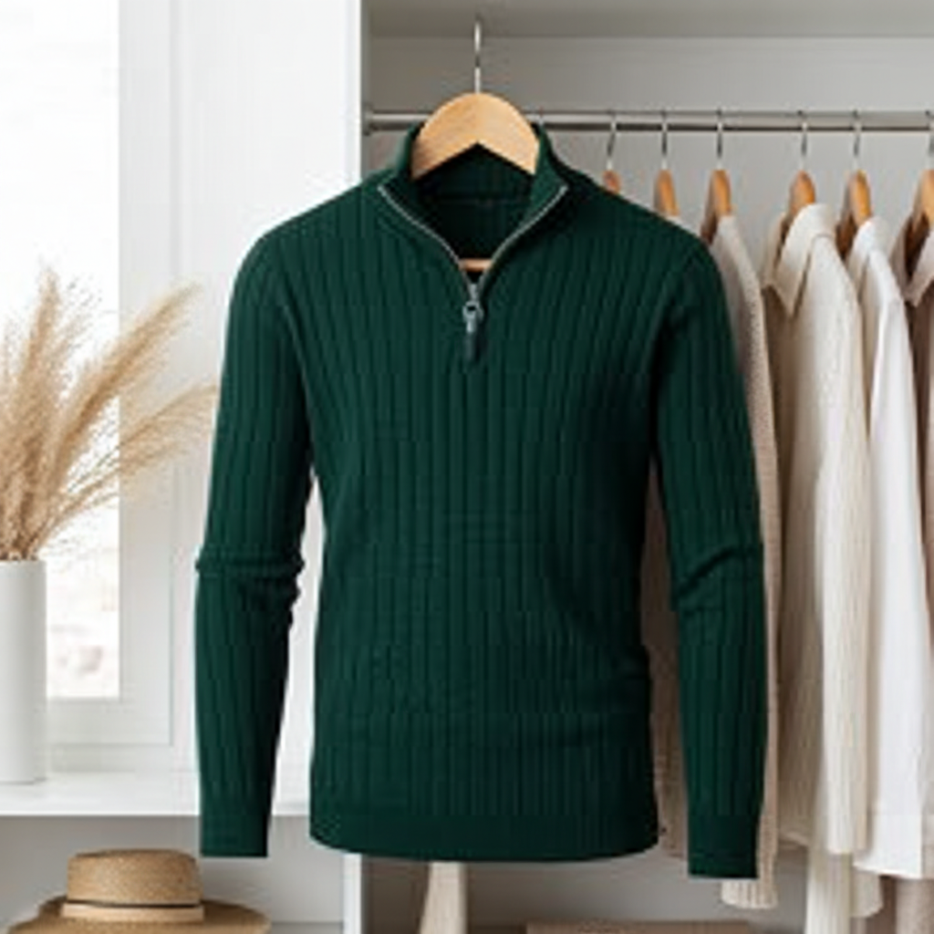 Innsbruck Wool Half-Zip – Herren Winterpullover