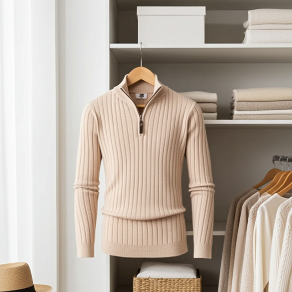 Innsbruck Wool Half-Zip – Herren Winterpullover