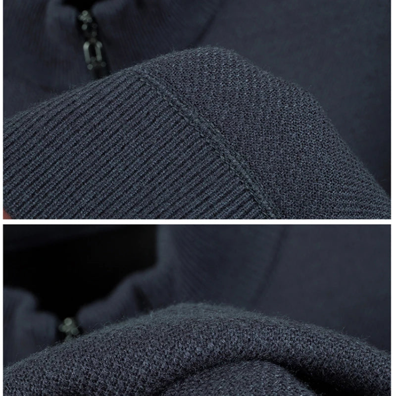 Lucerne Velvet Knit Half-Zip – Herren Pullover