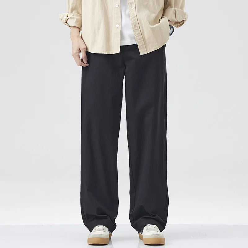 Turin Cotton Straight Pants – Herren Baumwollhose