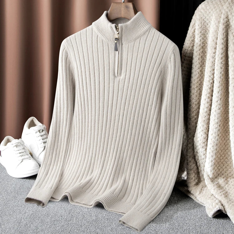 Innsbruck Wool Half-Zip – Herren Winterpullover