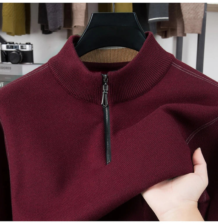 Lucerne Velvet Knit Half-Zip – Herren Pullover