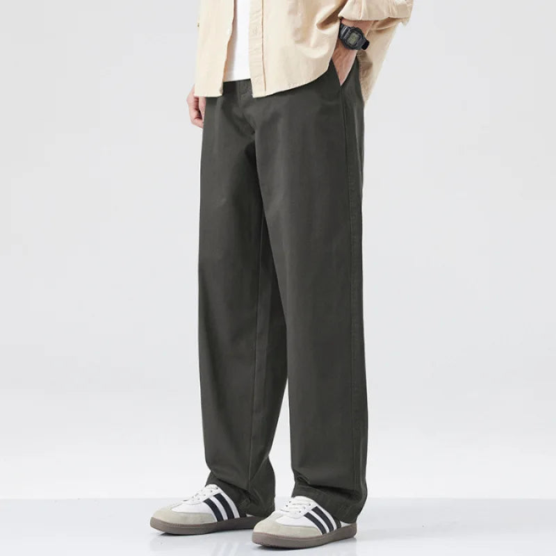 Turin Cotton Straight Pants – Herren Baumwollhose