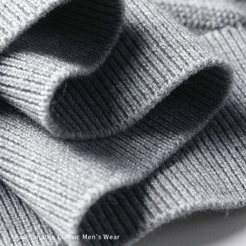 Edinburgh Layered Knit – Herren Pullover mit Hemdkragen