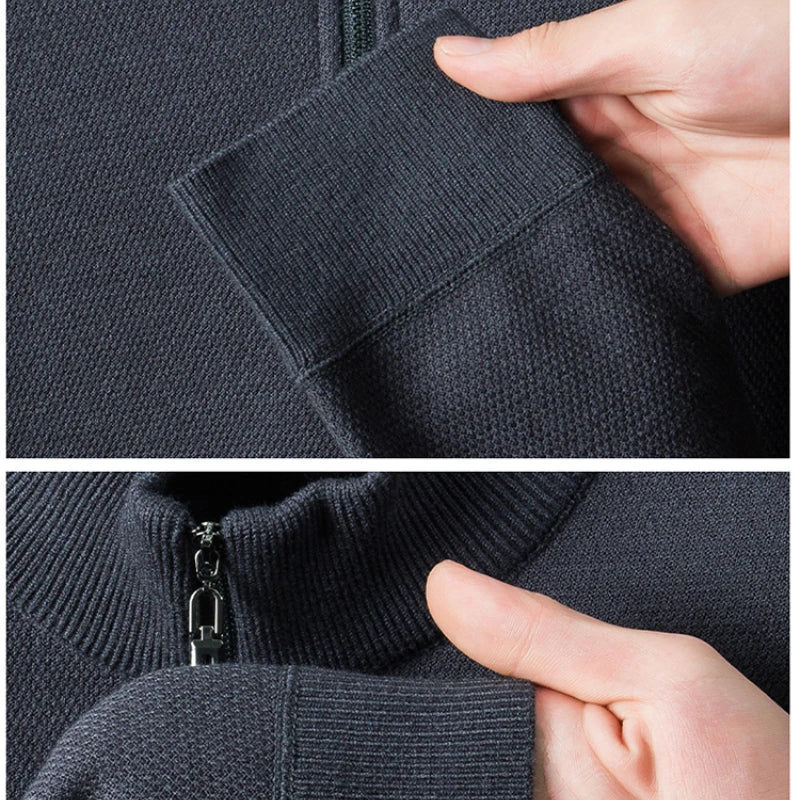 Lucerne Velvet Knit Half-Zip – Herren Pullover