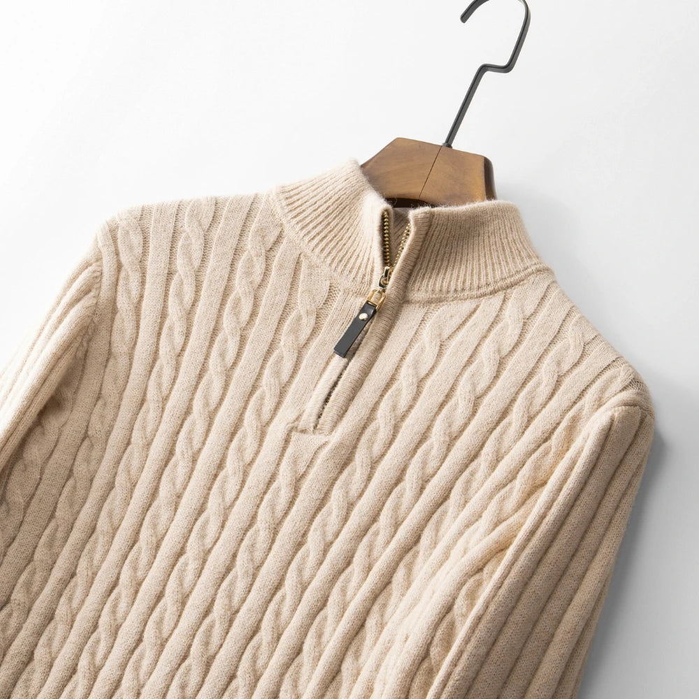 Innsbruck Wool Half-Zip – Herren Winterpullover