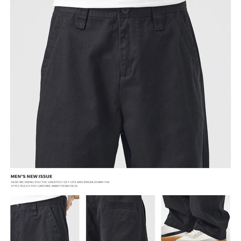 Turin Cotton Straight Pants – Herren Baumwollhose