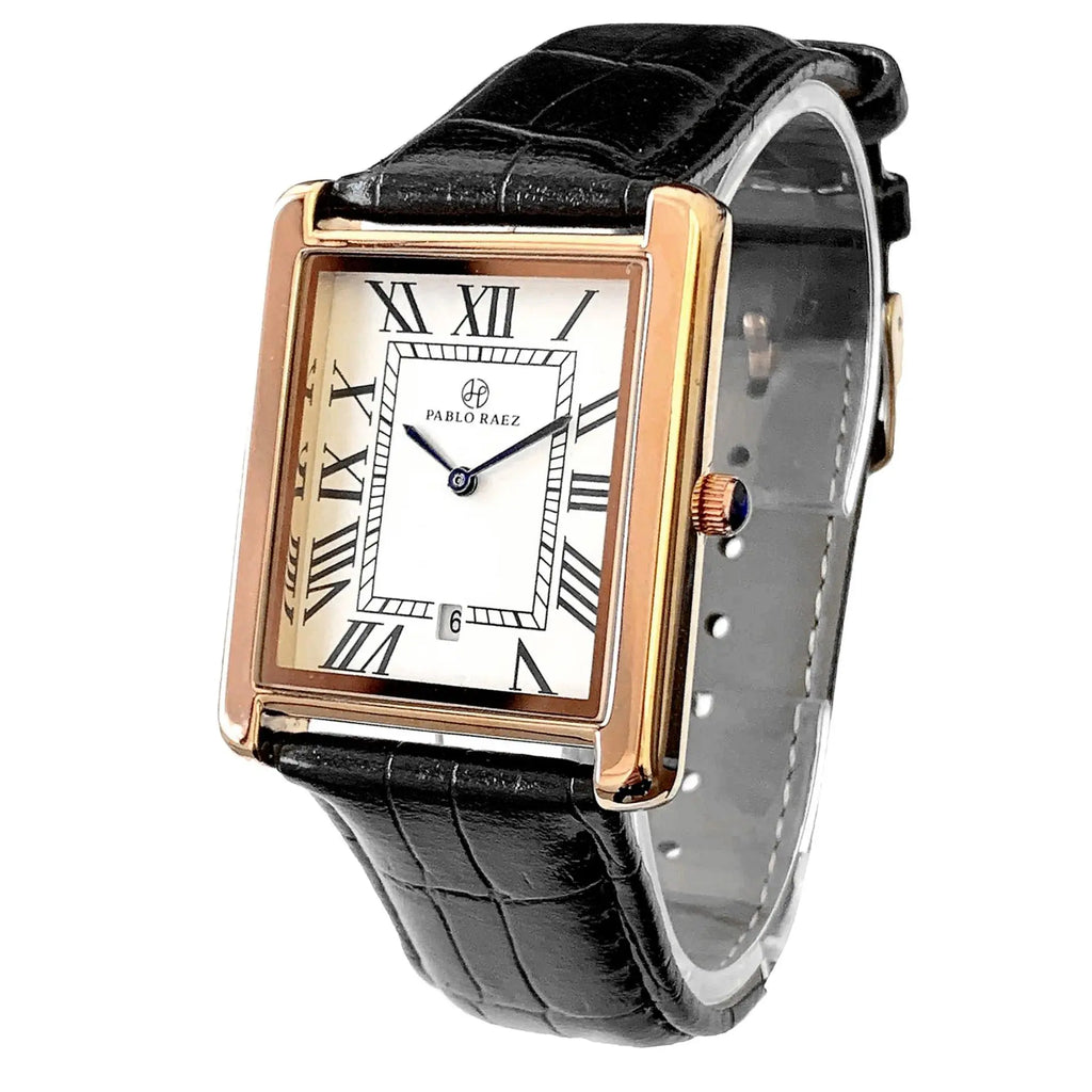 Oxford Classic Calendar – Herren Lederarmbanduhr