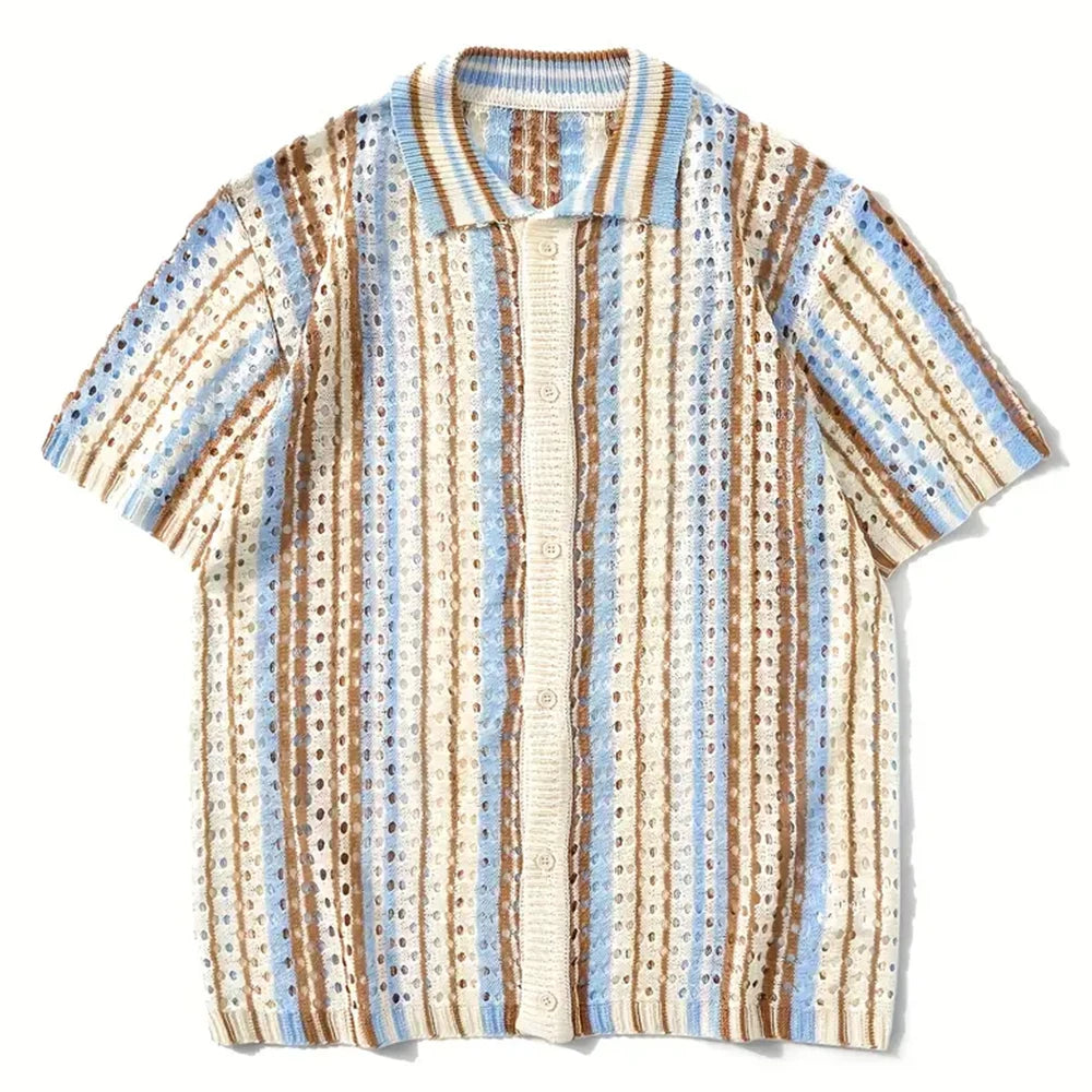 Porto Summer Knit Polo – Herren Kurzarmshirt