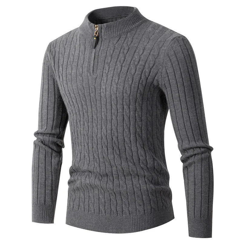 Innsbruck Wool Half-Zip – Herren Winterpullover