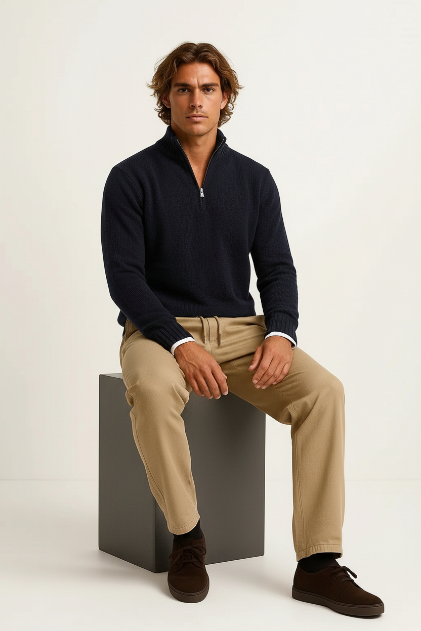 Stockholm Knit Turtleneck – Herren Rollkragenpullover